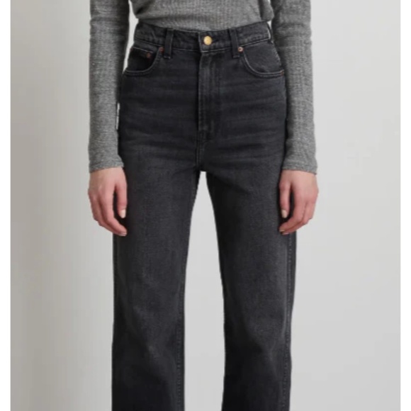 B Sides Plein High Straight Jean in Stil Black sz 28 - Picture 1 of 7